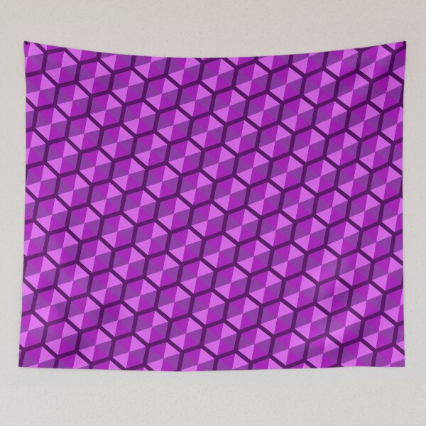 Item preview, Purple Multicolor Umbrella Hexagons Honeycomb Grid Party Pattern designed and sold by Alchemy-A-La-G.