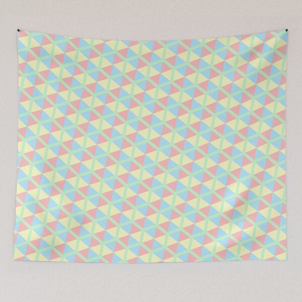 Item preview, Carousel Top Tricolor Hexagons Honeycomb Grid Party Pattern designed and sold by Alchemy-A-La-G.