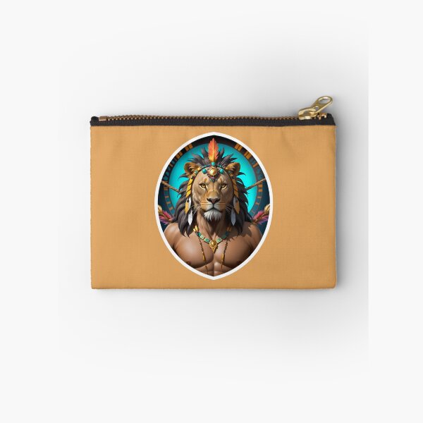 Artikelvorschau, Native American Lion Warrior Chief entworfen und verkauft von TheArtOfPat.