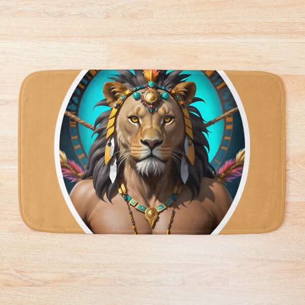 Item preview, Native American Lion Warrior Chief designed and sold by TheArtOfPat.