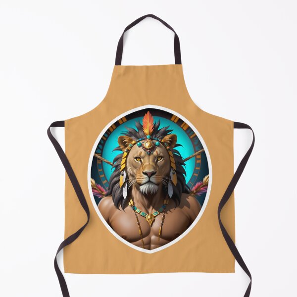 Item preview, Native American Lion Warrior Chief designed and sold by TheArtOfPat.