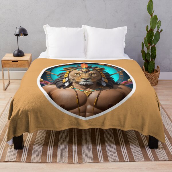 Item preview, Native American Lion Warrior Chief designed and sold by TheArtOfPat.