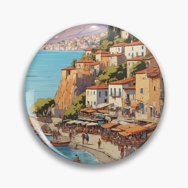 Item preview, Nafpaktos Greece Vintage Travel Tourism  designed and sold by TravelersGems.