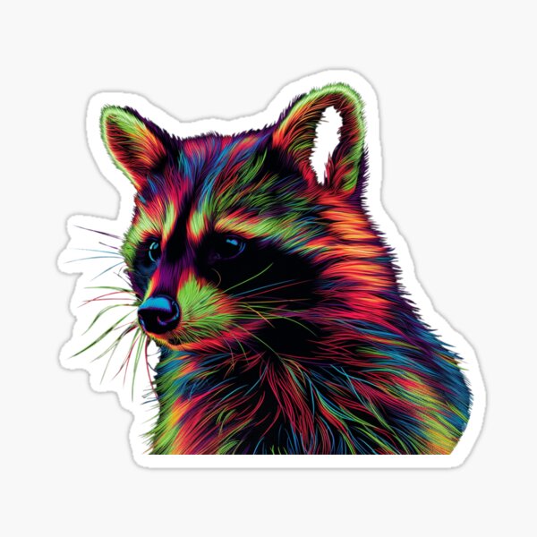 Item preview, Psychedelic Racoon  designed and sold by SmallOwlDesign.