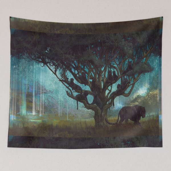 Item preview, Panther Tree Cosplay Tapestry designed and sold by jakersvelmax.