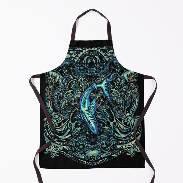 Item preview, Retro Hawaiian Tribal Shark Dive Shirt Design 029 designed and sold by sunnthreads.