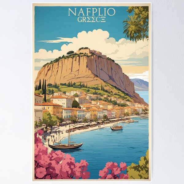 Artikel-Vorschau von Nafplio Griechenland Vintage Reisetourismus, designt und verkauft von TravelersGems.