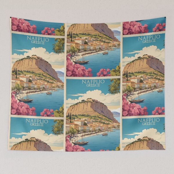 Item preview, Nafplio Greece Vintage Travel Tourism  designed and sold by TravelersGems.