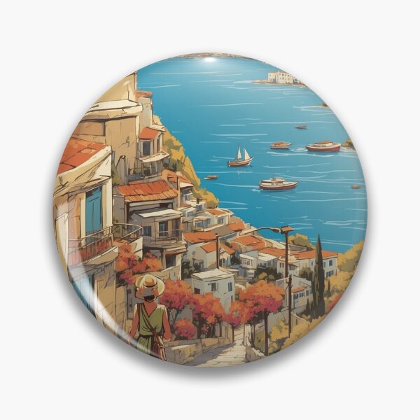 Item preview, Nea Alikarnassos Greece Vintage Travel Tourism  designed and sold by TravelersGems.