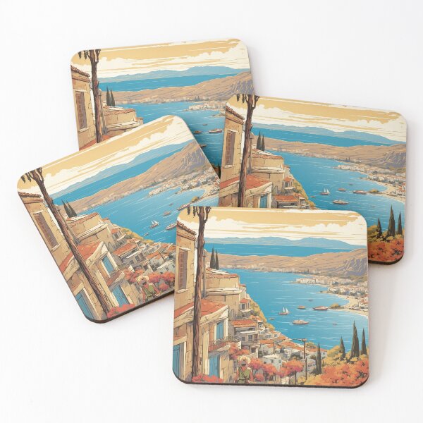 Item preview, Nea Alikarnassos Greece Vintage Travel Tourism  designed and sold by TravelersGems.