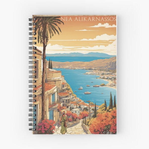 Item preview, Nea Alikarnassos Greece Vintage Travel Tourism  designed and sold by TravelersGems.