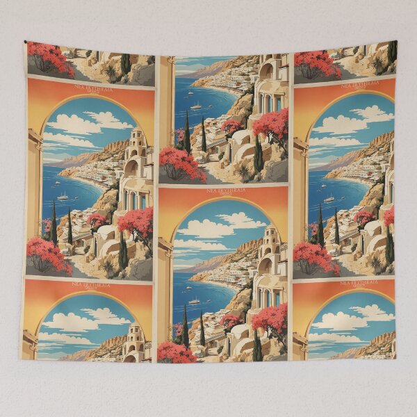 Item preview, Nea Erytharia Greece Vintage Travel Tourism  designed and sold by TravelersGems.