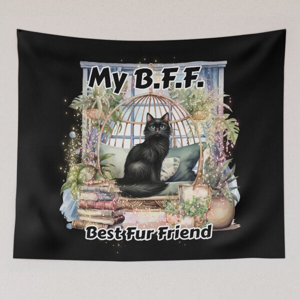 Item preview, My B.F.F. Black cat designed and sold by Karen Wood.