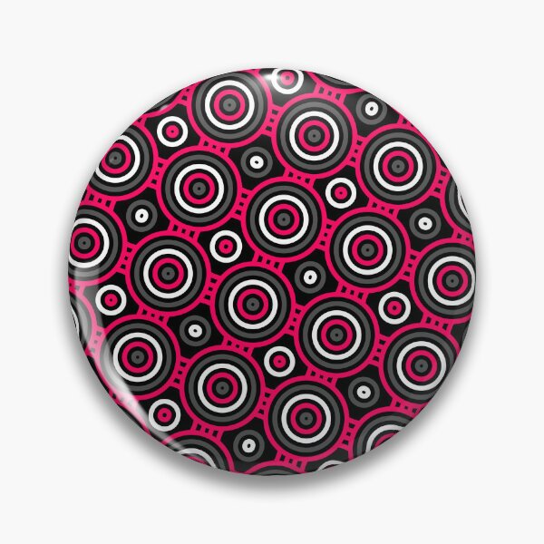 Item preview, Red Multicolor Eyes Rings Circles Seamless Party Pattern designed and sold by Alchemy-A-La-G.