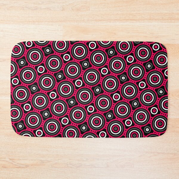 Item preview, Red Multicolor Eyes Rings Circles Seamless Party Pattern designed and sold by Alchemy-A-La-G.