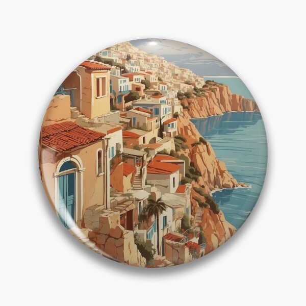 Item preview, Nea Erytharia Greece Vintage Travel Tourism  designed and sold by TravelersGems.