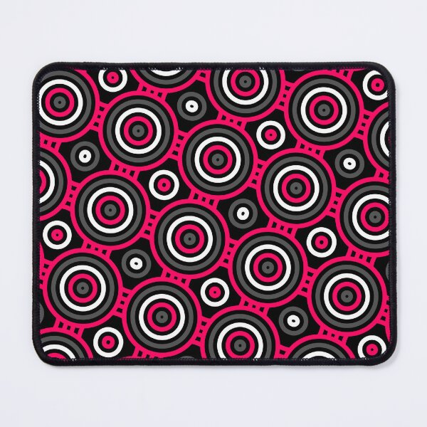 Item preview, Red Multicolor Eyes Rings Circles Seamless Party Pattern designed and sold by Alchemy-A-La-G.
