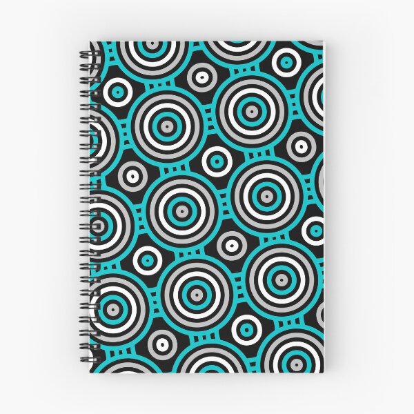 Item preview, Teal Multicolor Eyes Rings Circles Seamless Party Pattern designed and sold by Alchemy-A-La-G.
