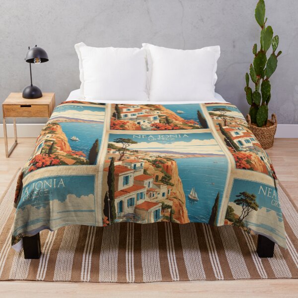Item preview, Nea Ionia Greece Vintage Travel Tourism designed and sold by TravelersGems.