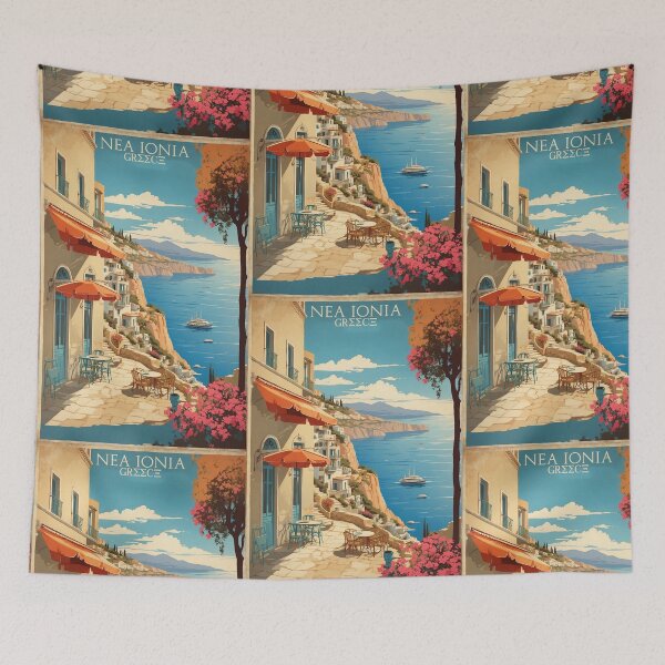 Item preview, Nea Ionia Greece Vintage Travel Tourism  designed and sold by TravelersGems.
