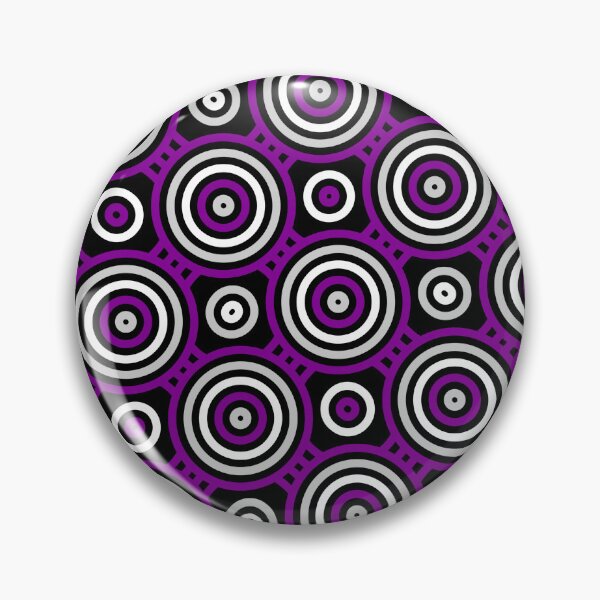Item preview, Purple Multicolor Eyes Rings Circles Seamless Party Pattern designed and sold by Alchemy-A-La-G.