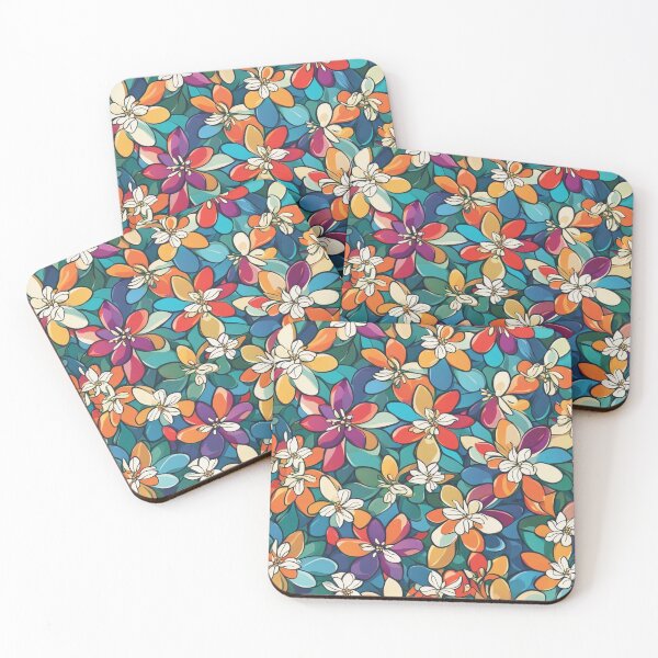 Item preview, Abstract Colorful Spring Flowers Pattern designed and sold by calibrit.