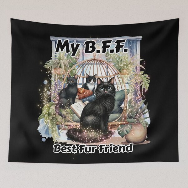 Item preview, My B.F.F. Black cats designed and sold by Karen Wood.
