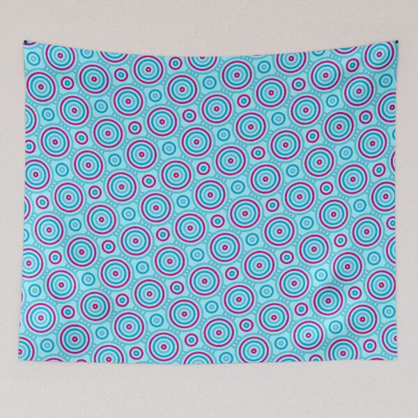 Item preview, Soft Multicolor Eyes Rings Circles Seamless Party Pattern designed and sold by Alchemy-A-La-G.