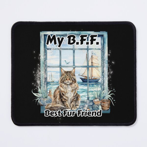 Item preview, My B.F.F. Maine Coon cat designed and sold by Karen Wood.