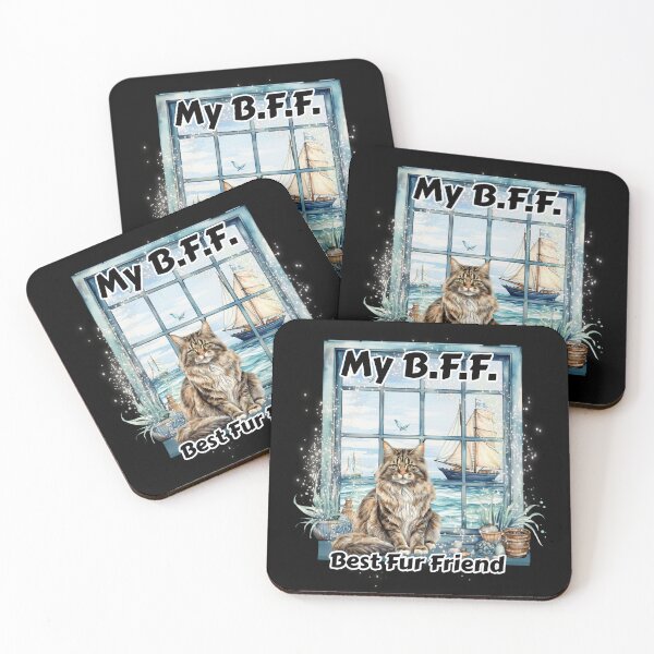 Item preview, My B.F.F. Maine Coon cat designed and sold by Karen Wood.