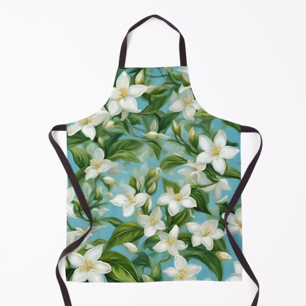 Item preview, Jasmine Flowers Oil Painting Pattern designed and sold by MoodyMuseArt.