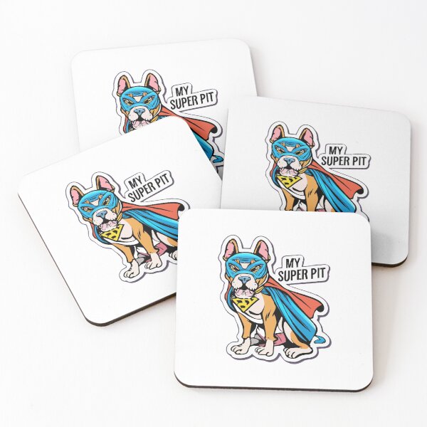 Item preview, My Super Pit - Superhero Cape Pitbull Cartoon designed and sold by NiftyWrx.