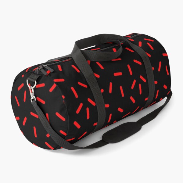 Item preview, Neon Red Sprinkles Dashed Line Confetti Party Pattern designed and sold by Alchemy-A-La-G.