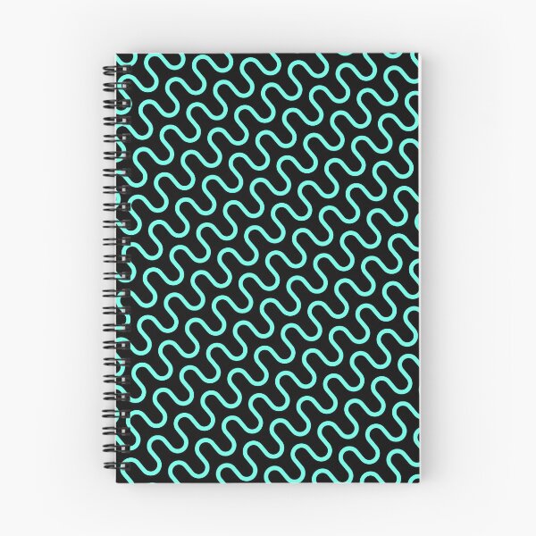 Item preview, Teal Swirly Waves Curly Snake Lines Party Pattern designed and sold by Alchemy-A-La-G.