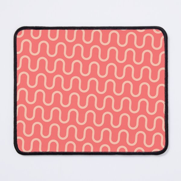 Item preview, Peach Swirly Waves Curly Snake Lines Party Pattern designed and sold by Alchemy-A-La-G.