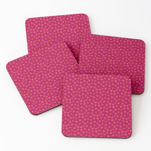 Item preview, Orange & Pink Triangle Easy Doodle Hot-Pink Party Pattern designed and sold by Alchemy-A-La-G.