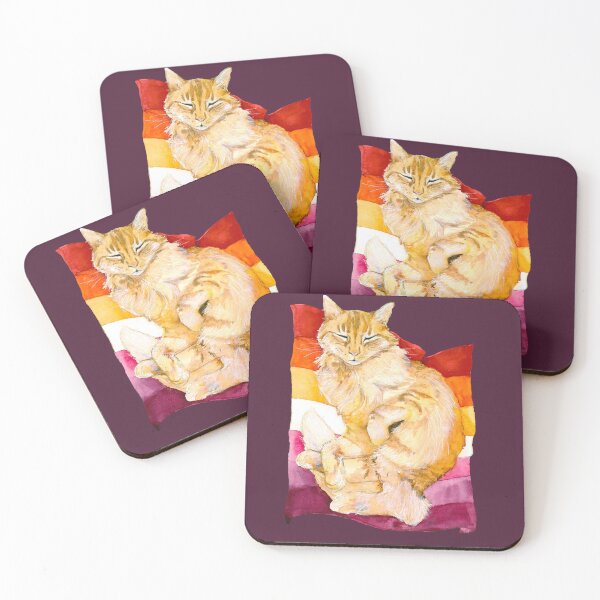 Item preview, Lesbian Pride Kitty designed and sold by neuroticowl.