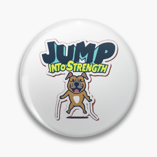 Item preview, Athletic Pitbull Jump Into Strength Fitness Motivation designed and sold by NiftyWrx.