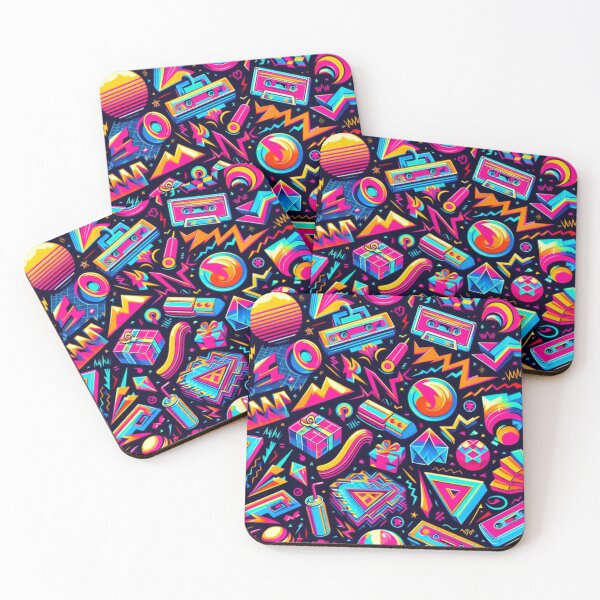 Item preview, 80s Retro Art - Neon Nights & Cassette Tapes: 1980s Music Lover's Dream designed and sold by litchick1977.