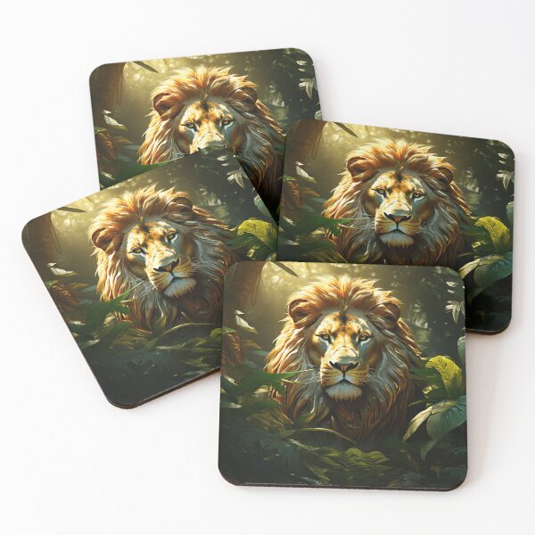 Item preview, A Golden lion lurking in the deep designed and sold by EpicGear085.