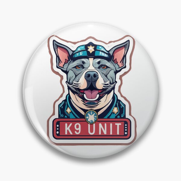 Item preview, Pitbull Police K9 Unit - Bold Authority Dog Badge designed and sold by NiftyWrx.