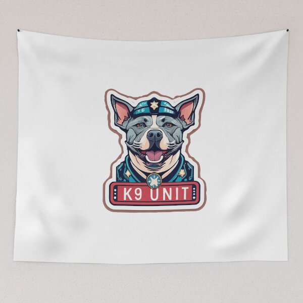 Item preview, Pitbull Police K9 Unit - Bold Authority Dog Badge designed and sold by NiftyWrx.