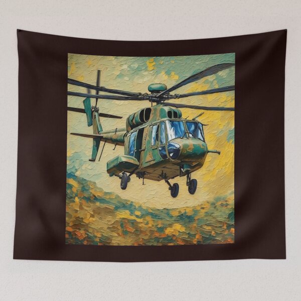 Item preview, "Warzone Military Helicopter" designed and sold by Artisticanvas.