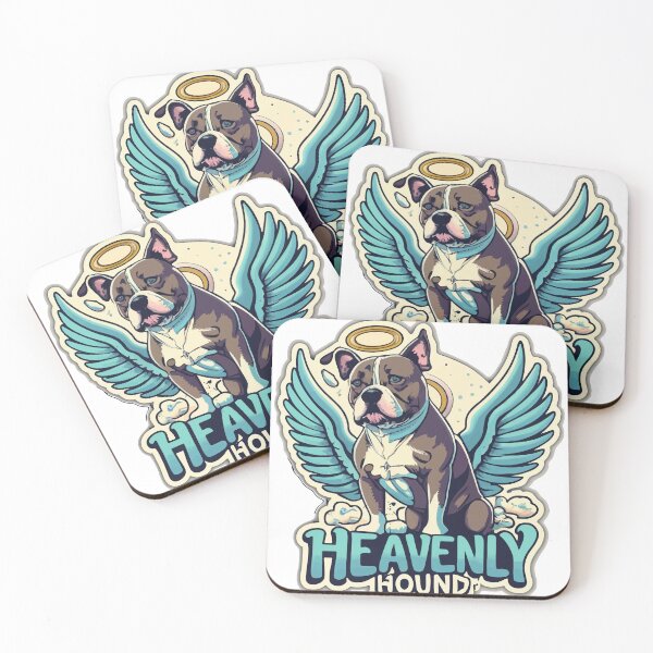 Item preview, Heavenly Hound Pitbull Angel Wings Sticker designed and sold by NiftyWrx.