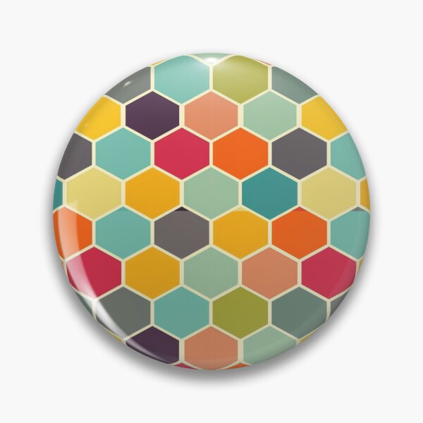 Item preview, Colorful Retro Hexagon designed and sold by NDaZone.
