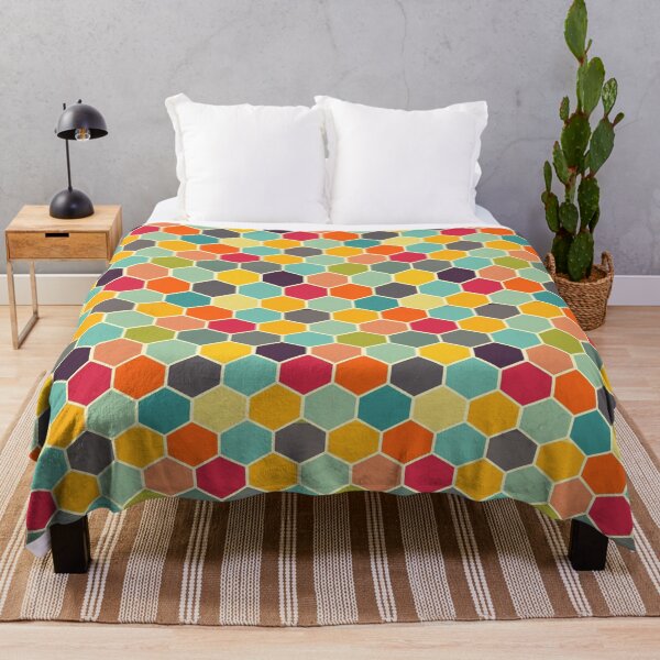 Item preview, Colorful Retro Hexagon designed and sold by NDaZone.