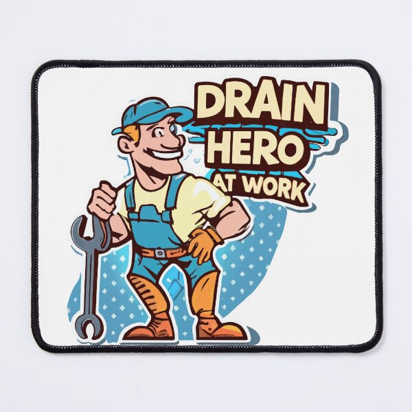 Item preview, Cool Cartoon Plumber 'Drain Hero at Work' Comic Style Design designed and sold by NiftyWrx.