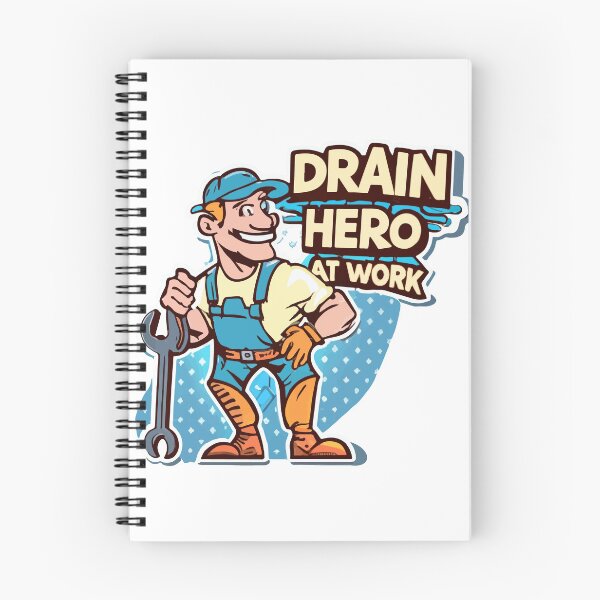 Item preview, Cool Cartoon Plumber 'Drain Hero at Work' Comic Style Design designed and sold by NiftyWrx.