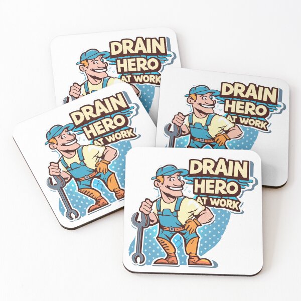 Item preview, Cool Cartoon Plumber 'Drain Hero at Work' Comic Style Design designed and sold by NiftyWrx.