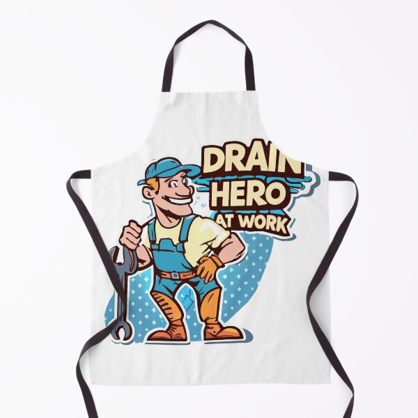 Item preview, Cool Cartoon Plumber 'Drain Hero at Work' Comic Style Design designed and sold by NiftyWrx.